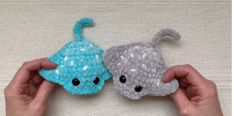 Ocean Wonders: Free Crochet Pattern for a Huggable No-Sew Stingray