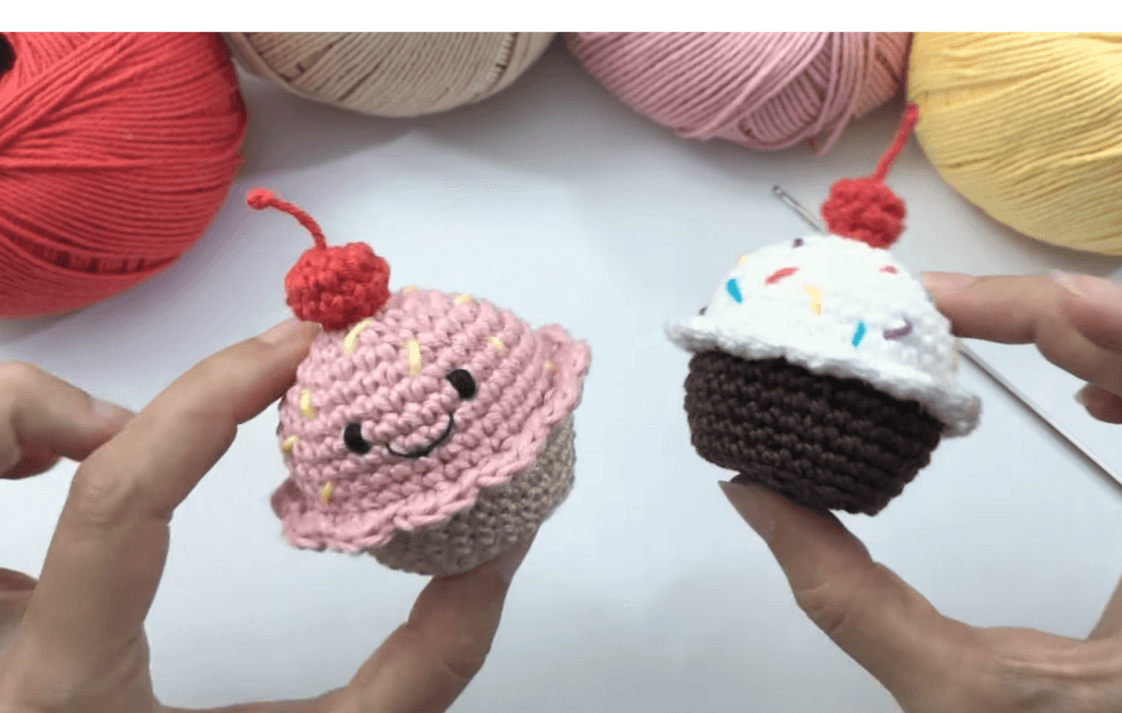 Crochet Mini Cupcake Amigurumi Pattern