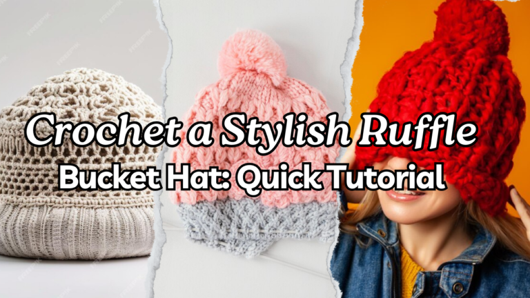 How to Crochet a Ruffle Bucket Hat