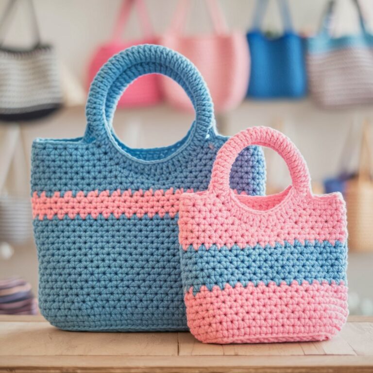 crochet drawstring backpack