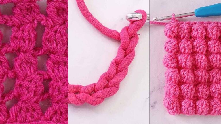 Crochet stitches