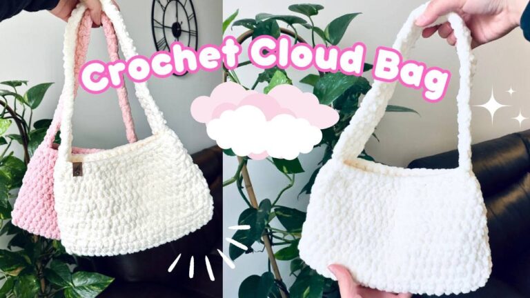 chunky fluffy crochet bag