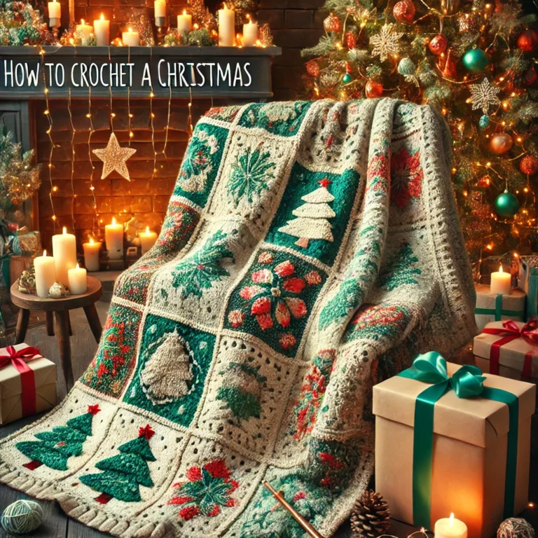 How to Crochet a Christmas-Themed Blanket for Holiday Gifting