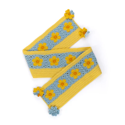 Flower Power Scarf Crochet Pattern