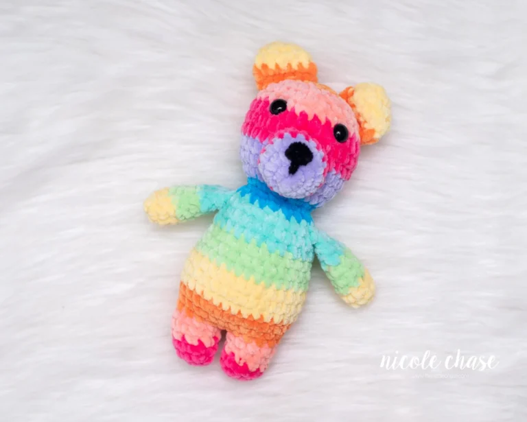 Rainbow Crochet Bear – Free Amigurumi Pattern