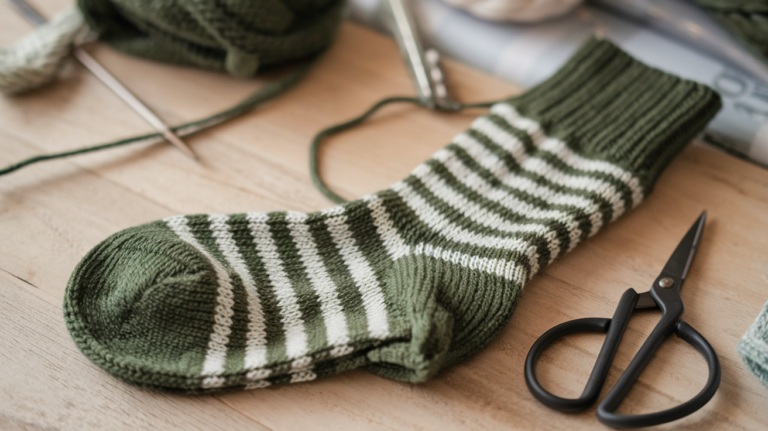 learn to knit socks for beginners