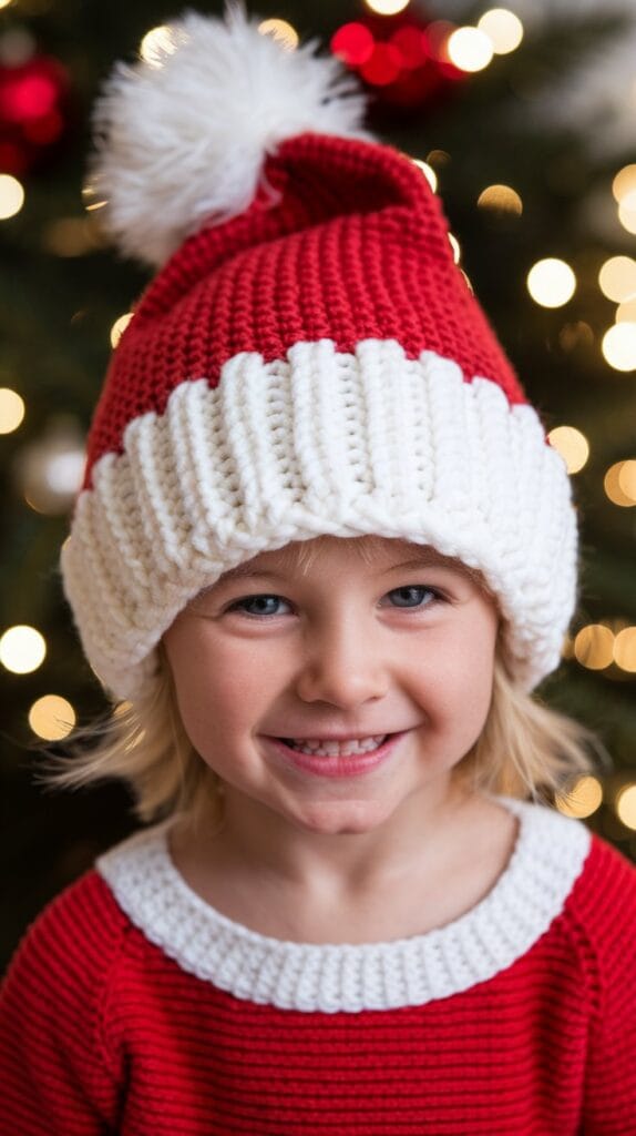 Crochet a Cute Christmas Hat for Children: A Step-by-Step Guide