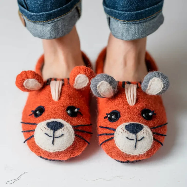 Craft the Coziest Felted Animal Slippers