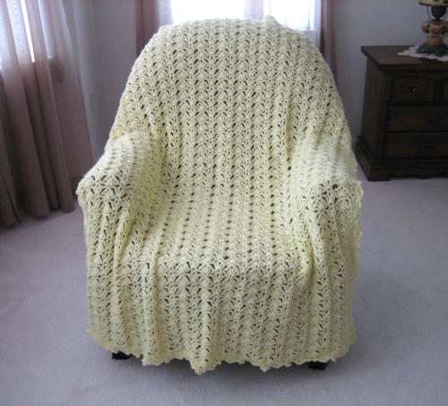 Luscious Lace Crochet Blanket