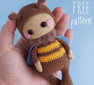 Adorable Crochet Bee Doll: Free Beginner-Friendly Amigurumi Pattern