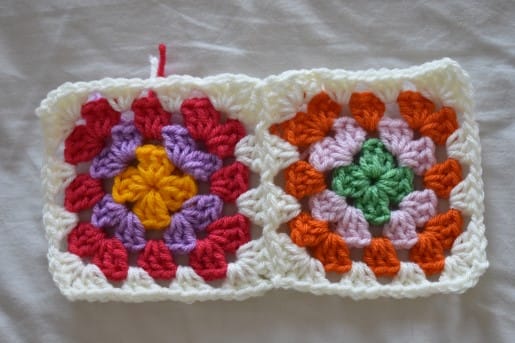 Colorful Granny Square Tote Bag