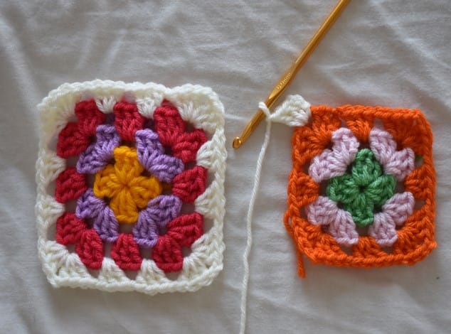 Colorful Granny Square Tote Bag