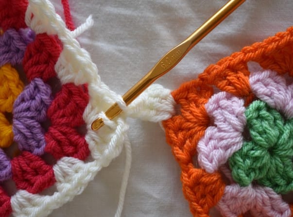 Colorful Granny Square Tote Bag