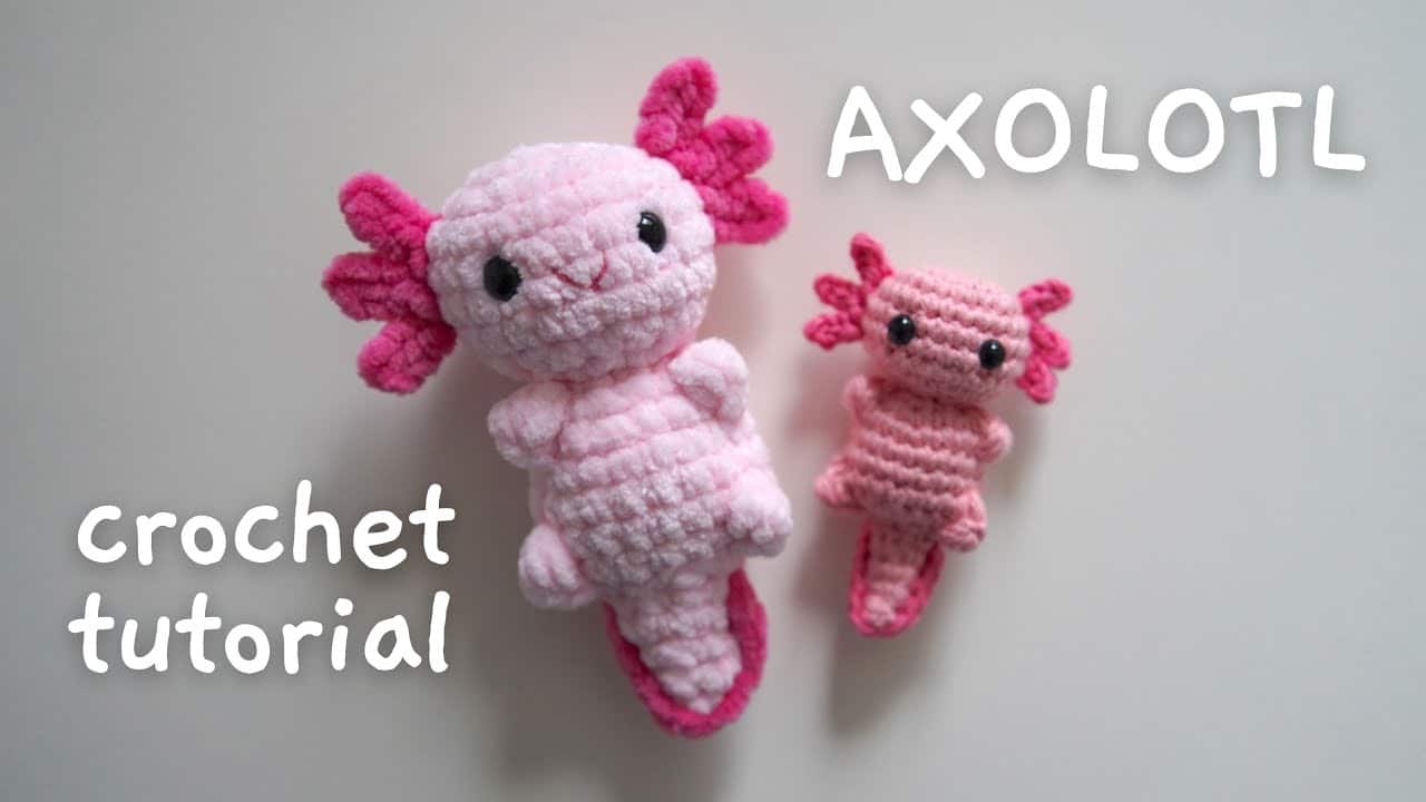 The Cutest No-Sew Crochet Axolotl: Axolotl Crochet Pattern Free