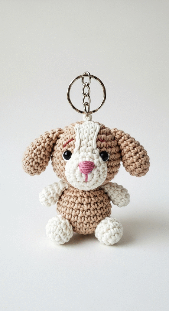 Amigurumi Puppy Keychain Crochet Pattern
