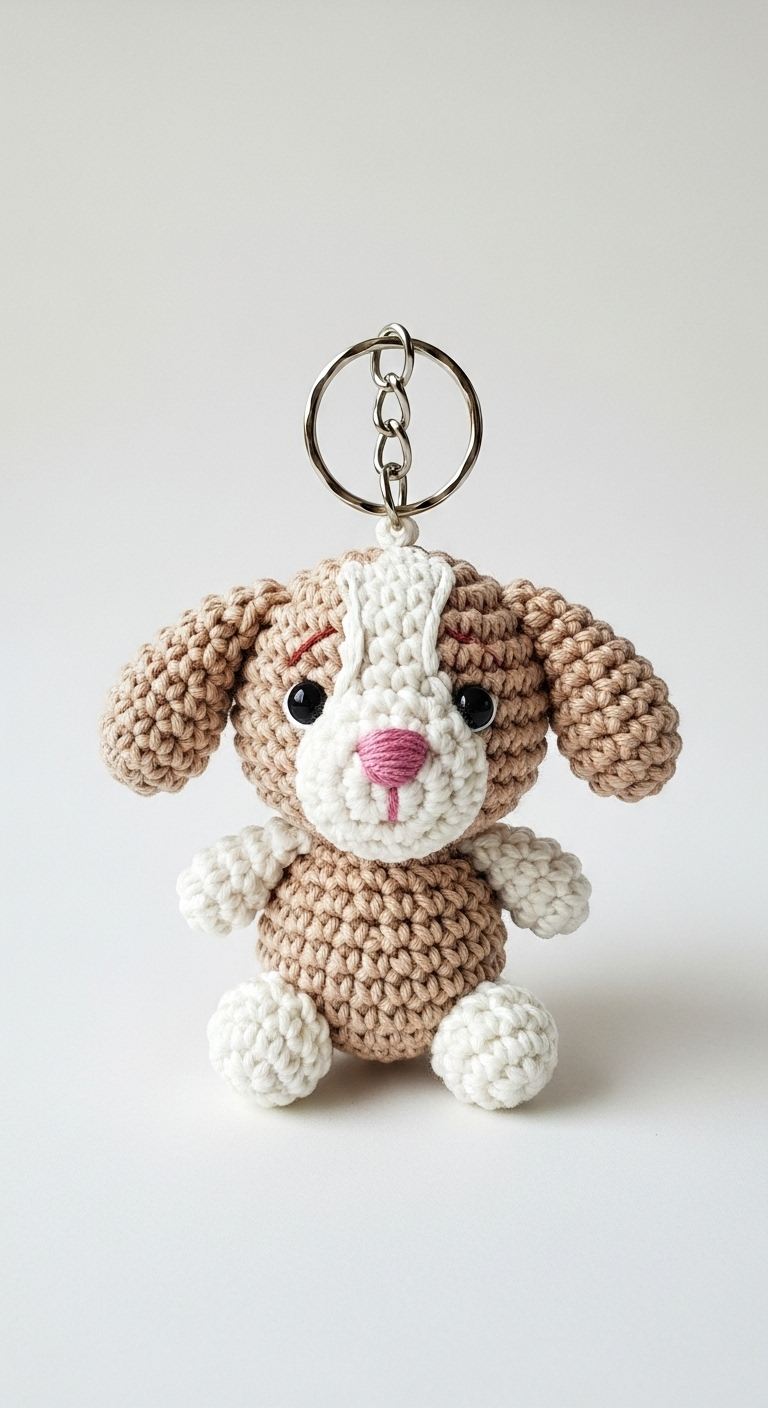 Amigurumi Puppy Keychain Crochet Pattern
