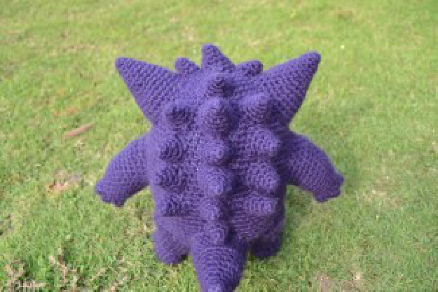 Crochet Gengar Head Details