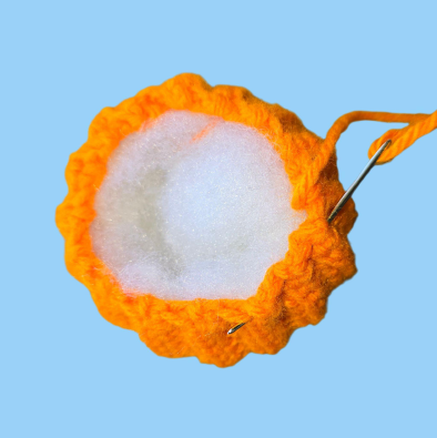 Pumpkin with indent for shape