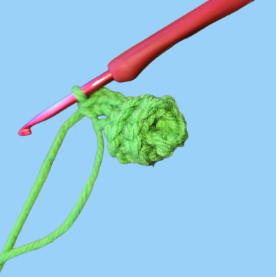 Multiple striped crochet pumpkins