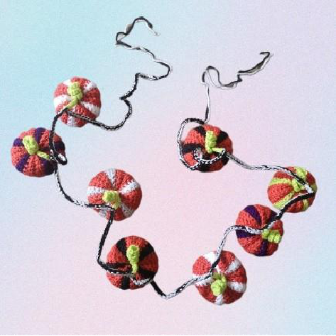 Assortment of crochet pumpkins