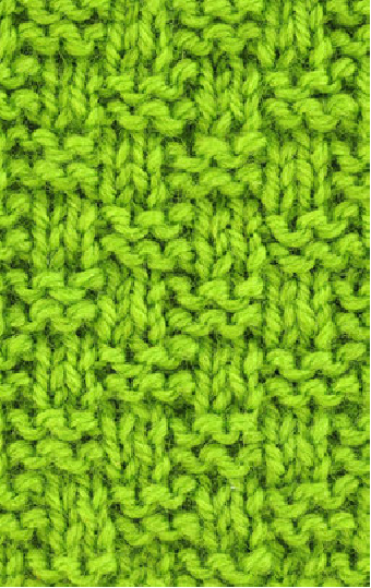 Reverse Stockinette Stitch Stripe Sample