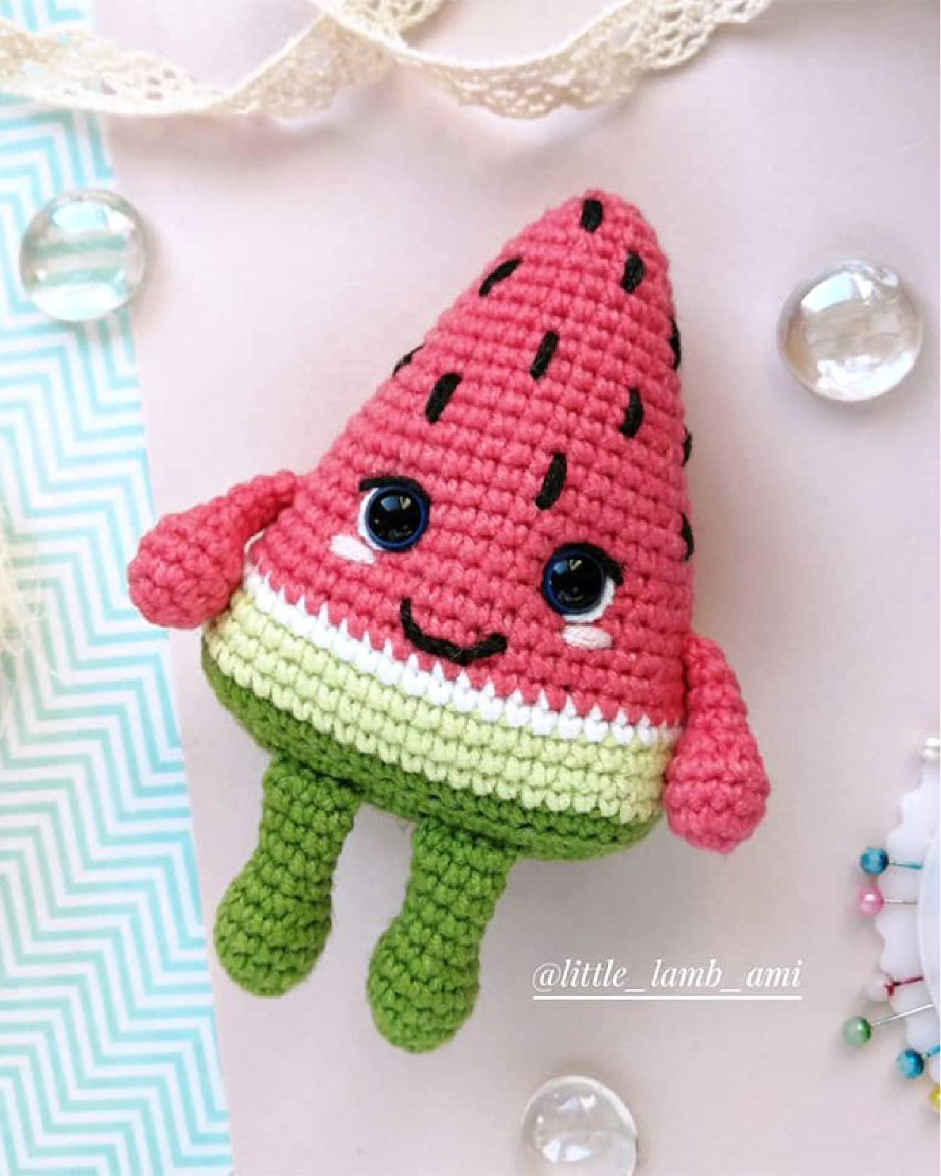 Crochet a Sweet Watermelon Amigurumi: Free Pattern!