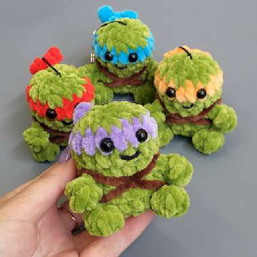 Craft an Adorable Ninja Turtle Keychain
