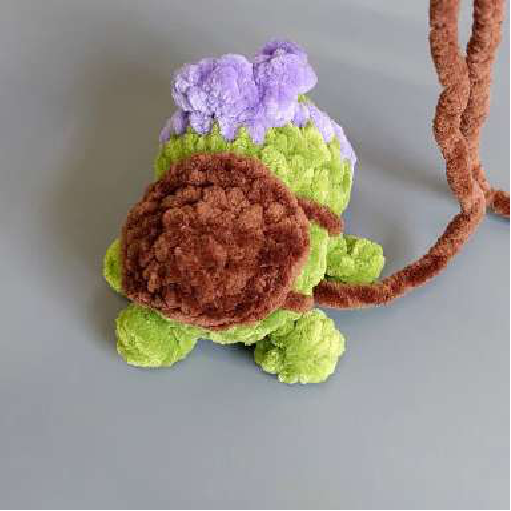 Finished Ninja Turtle Keychain - Side View