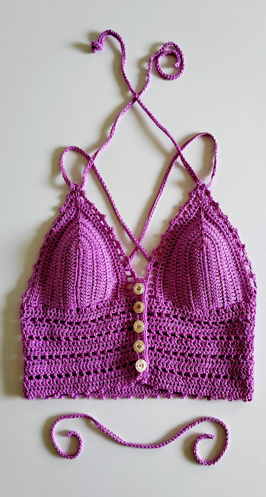 Crochet Your Dream Lilac Moonchild Crop Top