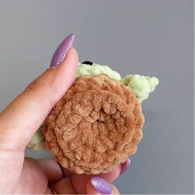 Crochet Yoda Collar Detail