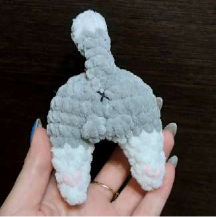 Crochet Paws and Body instructions visual