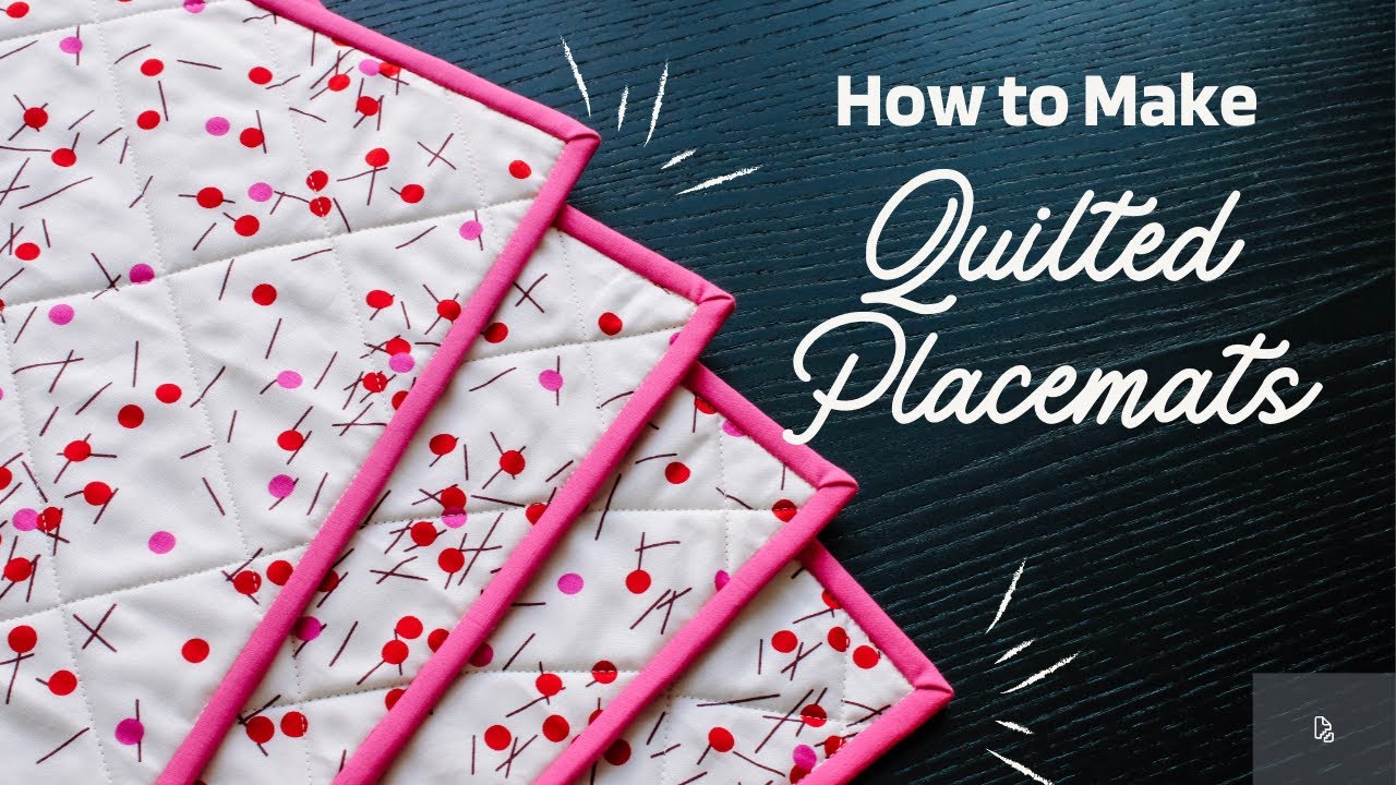 Quick & Chic! Your easy placemats to sew free pattern Awaits