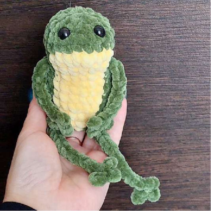 Crochet Frog Body in Progress