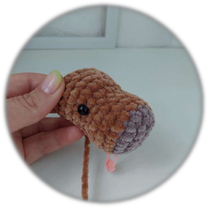 Stuffing the head of the capybara