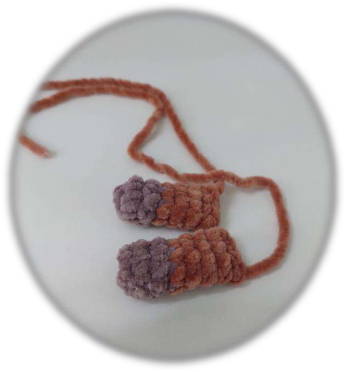 Finished crochet arms