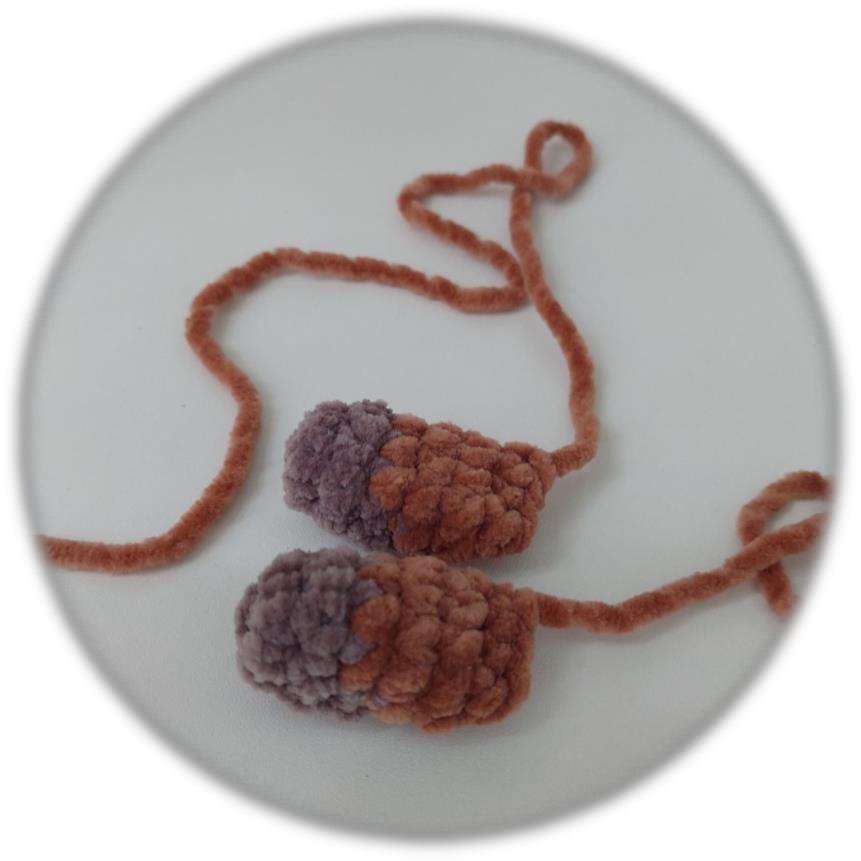 Finished crochet legs