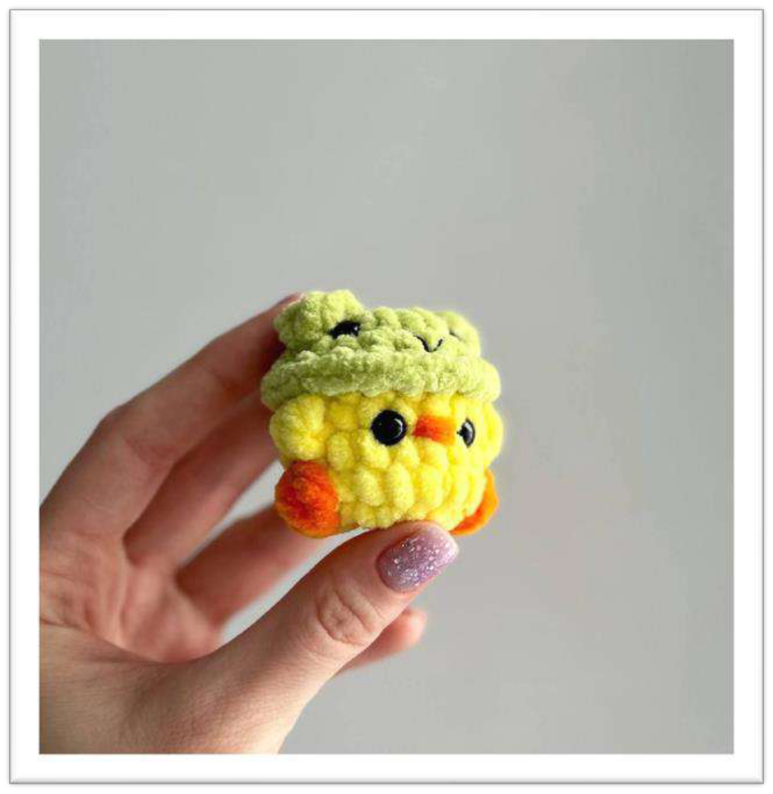 Finished Micro Duck Crochet Amigurumi