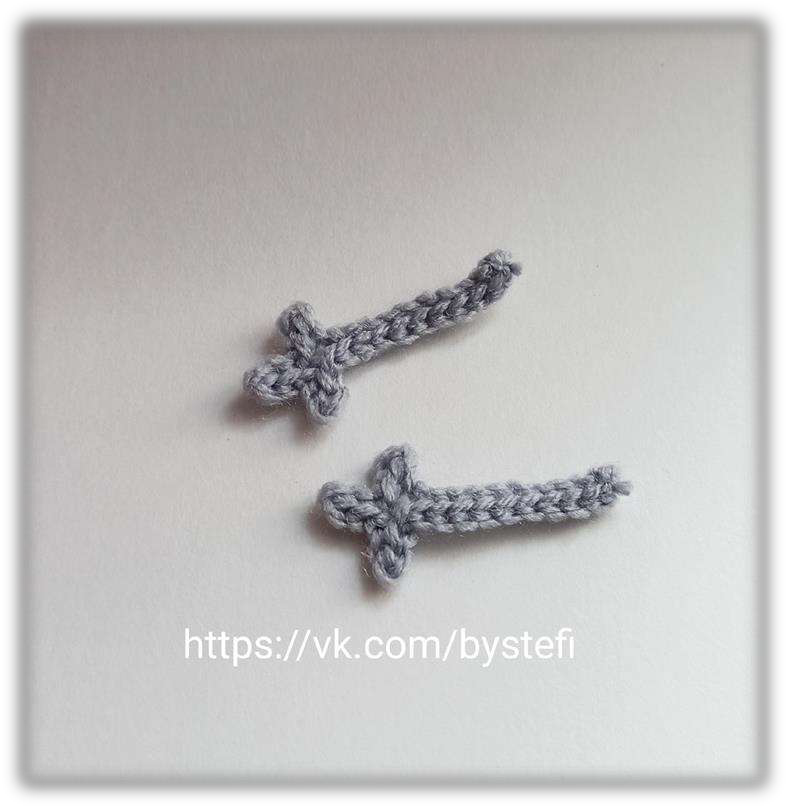 Crochet flamingo legs