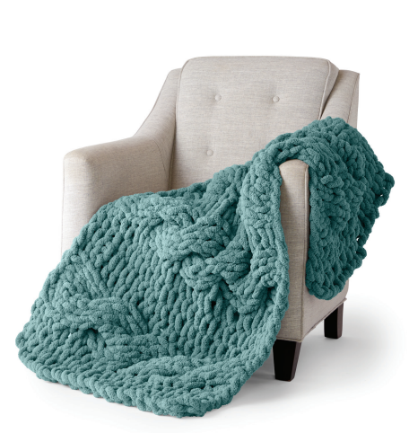 Cozy Cable Knit Blanket: Free Pattern!