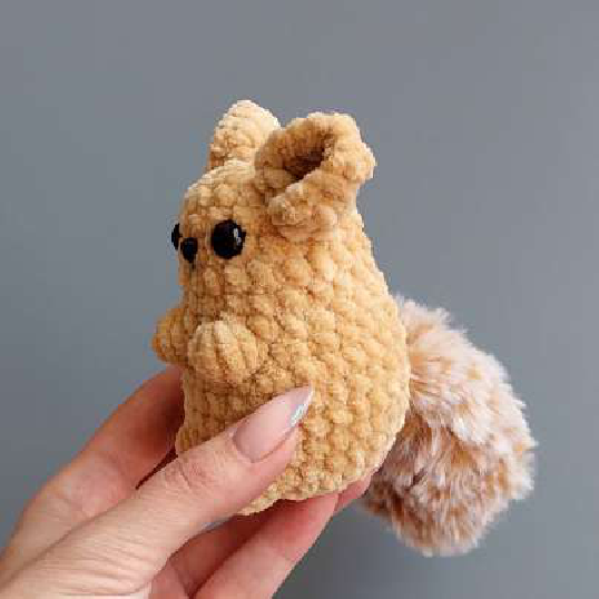 Crocheted Chinchilla Ears