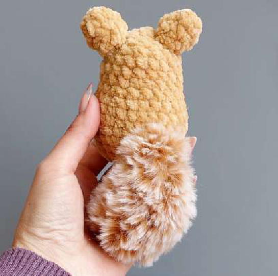 Crocheted Chinchilla Body and Head