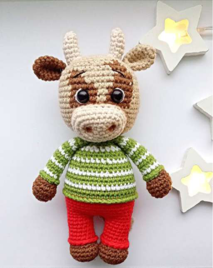 Crochet Your Adorable Gingerbread Bull Pattern Today!