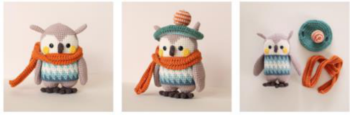 Owl Head and Body Colorwork