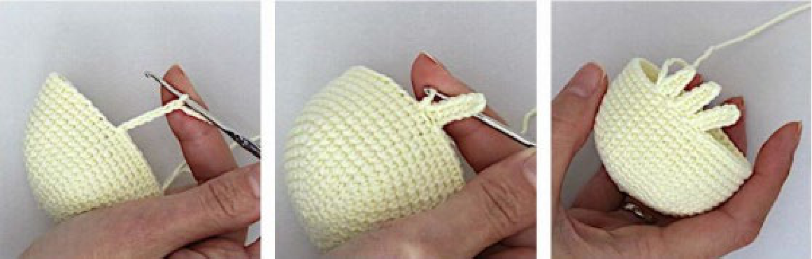 Crochet doll wig base