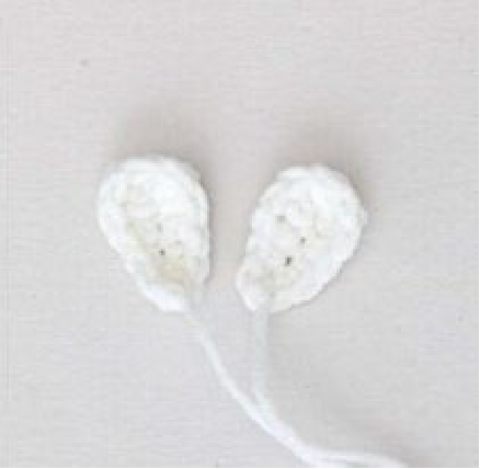 Crochet bunny tail
