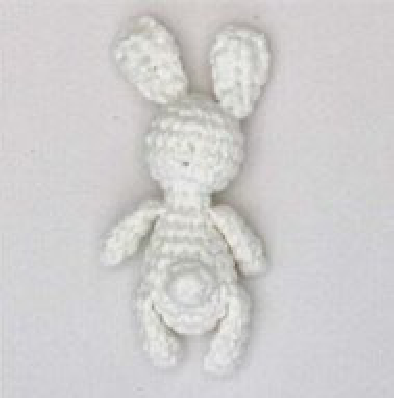 Finished crochet bunny