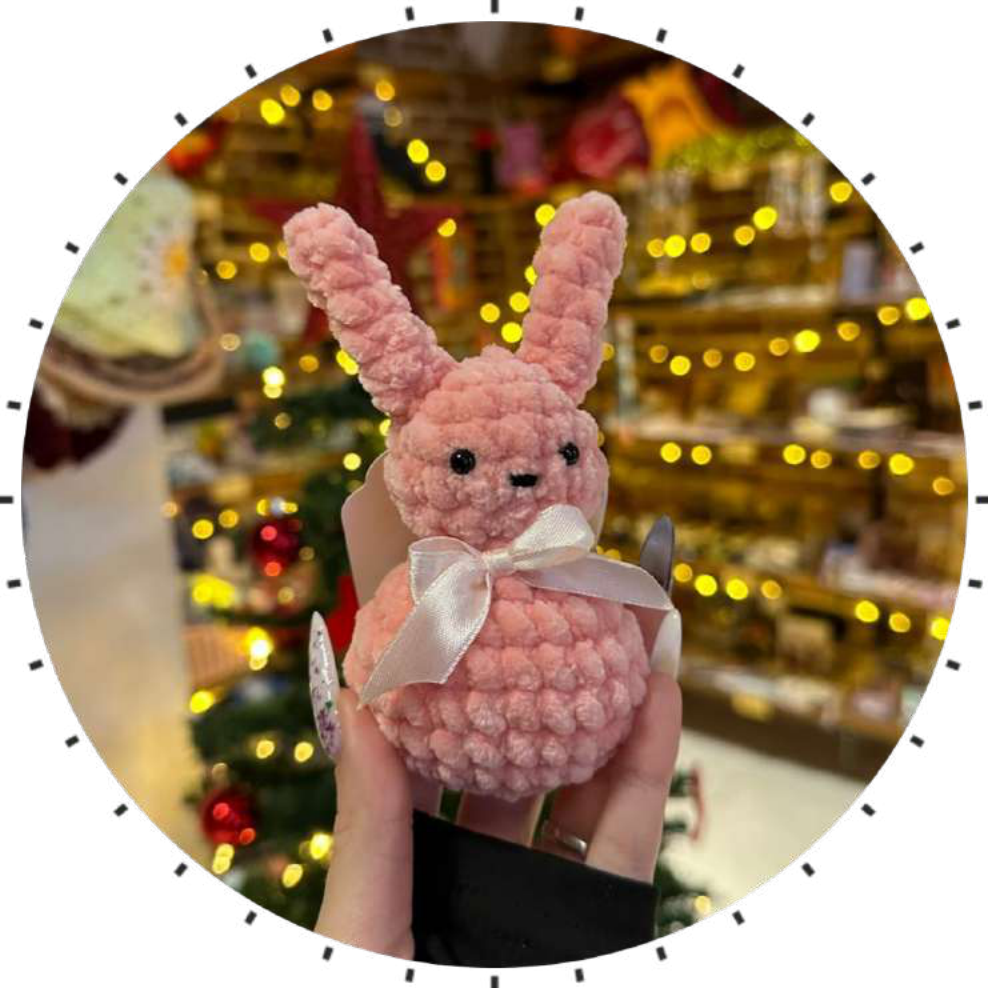 Crochet Your Own Adorable Bunny Keychain Free!