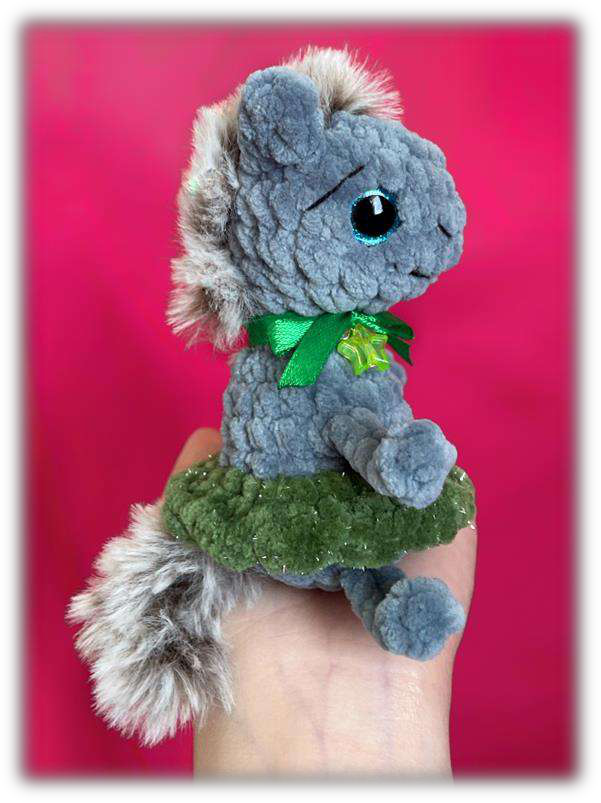 Close up of a group of Igogoshka crochet horses