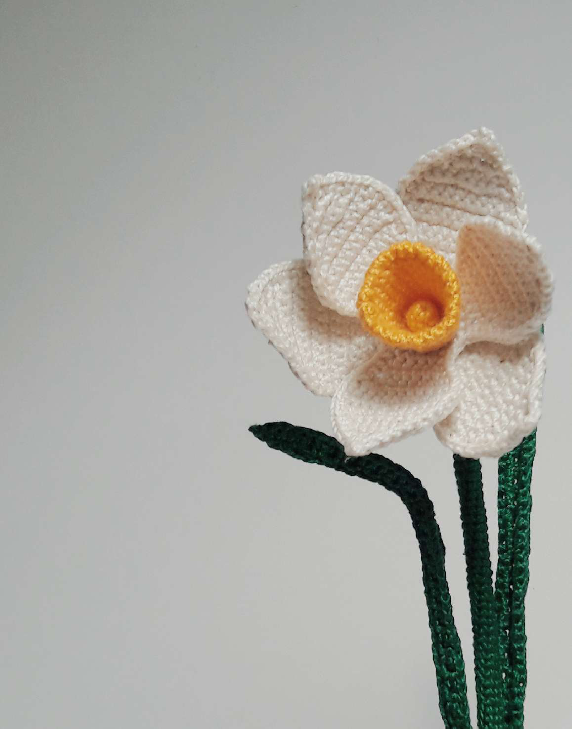 Starting the crochet crown