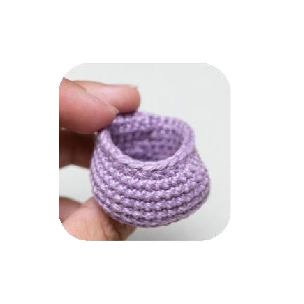 Crochet skirt on doll